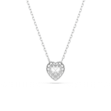 Swarovski Ariana Grande x pendant Mixed cuts Heart White Rhodium plated