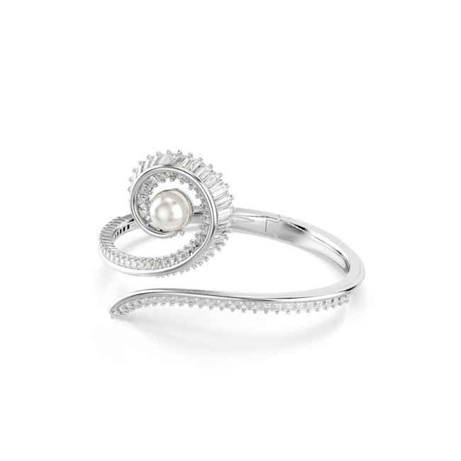Swarovski Ariana Grande X Swarovski Bangle Crystal Pearl Baguette Cut White Rhodium Plated | Accessories | Braceletes | Fashion Jewellery | Ladies bracelet | Spring Festival | Women | Womens Swarovski Ariana Grande X Swarovski Bangle Crystal Pearl Baguette Cut White Rhodium Plated | Accessories | Braceletes | Fashion Jewellery | Ladies bracelet | Spring Festival | Women | Womens