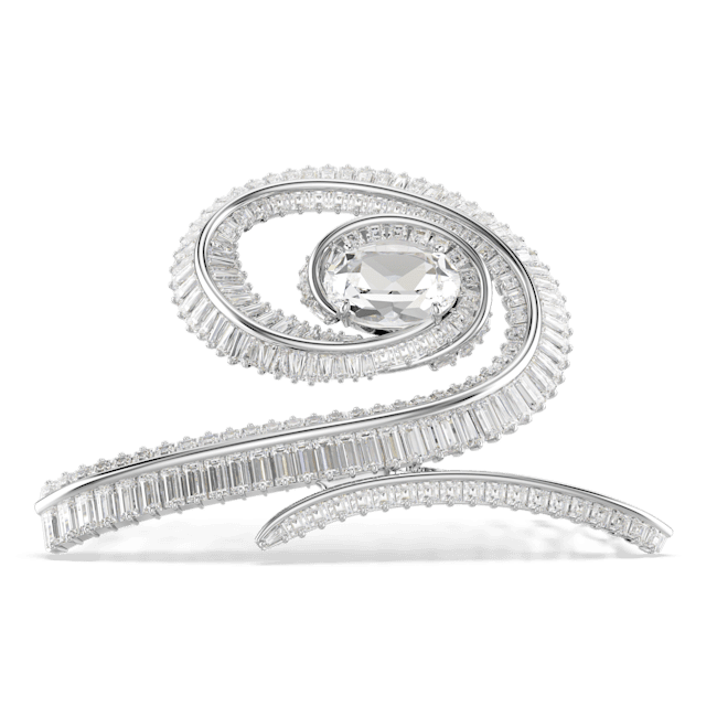 Swarovski Ariana Grande x Hair Clip Crystal pearl Baguette cut White Rhodium plated Swarovski Ariana Grande x Hair Clip Crystal pearl Baguette cut White Rhodium plated