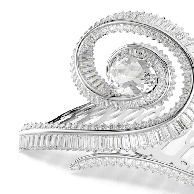 Swarovski Ariana Grande x Hair Clip Crystal pearl Baguette cut White Rhodium plated Swarovski Ariana Grande x Hair Clip Crystal pearl Baguette cut White Rhodium plated