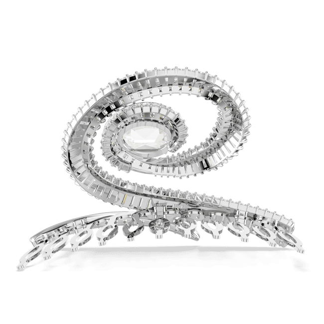 Swarovski Ariana Grande x Hair Clip Crystal pearl Baguette cut White Rhodium plated Swarovski Ariana Grande x Hair Clip Crystal pearl Baguette cut White Rhodium plated