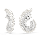 Swarovski Ariana Grande x Drop Earrings Crystal Pearl Mixed cuts White Rhodium plated