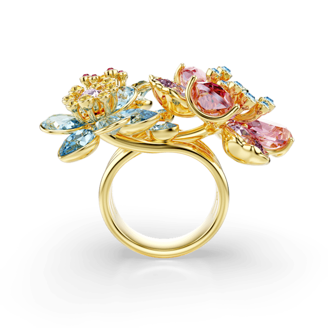 Swarovski Idyllia Ring Mixed Cuts Flower Multicolored Gold-Tone Plated | Accessories | Fashion Jewellery | Ring | Spring Festival | Women | Women Rings | Womens Swarovski Idyllia Ring Mixed Cuts Flower Multicolored Gold-Tone Plated | Accessories | Fashion Jewellery | Ring | Spring Festival | Women | Women Rings | Womens