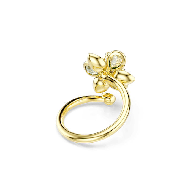 Swarovski Idyllia Open Ring Mixed Cuts Flower Green Gold-Tone Plated | Accessories | Fashion Jewellery | Ring | Women | Women Rings | Womens Swarovski Idyllia Open Ring Mixed Cuts Flower Green Gold-Tone Plated | Accessories | Fashion Jewellery | Ring | Women | Women Rings | Womens