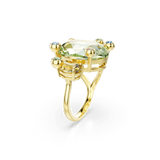 Swarovski Gema Open Ring Mixed Cuts Multicolored Gold-Tone Plated