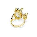 Swarovski Gema Open Ring Mixed Cuts Multicolored Gold-Tone Plated