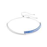 Swarovski Matrix Choker Mixed Cuts Blue Rhodium Plated