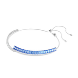 Swarovski Matrix Choker Mixed Cuts Blue Rhodium Plated