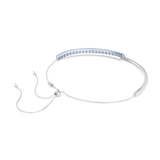 Swarovski Matrix Choker Mixed Cuts Blue Rhodium Plated