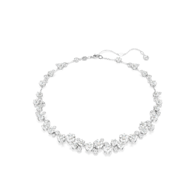 Swarovski Constella Necklace Round Cut White Rhodium Plated