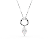 Swarovski Mesmera Necklace Pendant Pear Cut White Rhodium Plated