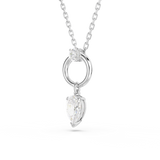 Swarovski Mesmera Necklace Pendant Pear Cut White Rhodium Plated