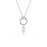 Swarovski Mesmera Necklace Pendant Pear Cut White Rhodium Plated