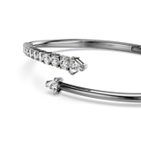 Swarovski Sublima Bangle White Ruthenium Plated