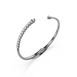 Swarovski Sublima Bangle White Ruthenium Plated