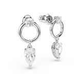 Swarovski Mesmera Drop Earrings Mixed Cuts White Rhodium Plated