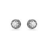 Swarovski Sublima Stud Earrings Spike White Ruthenium Plated
