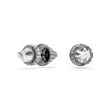 Swarovski Sublima Stud Earrings Spike White Ruthenium Plated