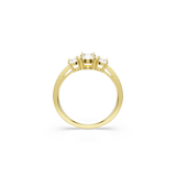 Swarovski Stilla Attract Ring Round Cut White Gold-Tone Plated Size 55