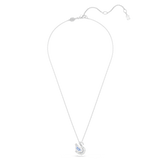 Swarovski Swan Necklace Pendant Mixed Cuts Swan Blue