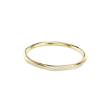 Swarovski Dextera Bangle Octagon Shape Round Cut White Gold-Tone Plated