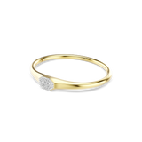 Swarovski Dextera Bangle Round Cut White Gold-Tone Plated