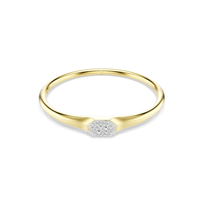 Swarovski Dextera Bangle Round Cut White Gold-Tone Plated
