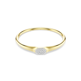 Swarovski Dextera Bangle Round Cut White Gold-Tone Plated