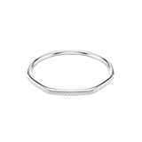 Swarovski Dextera Bangle Octagon Shape Round Cut White Rhodium Plated