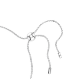 Swarovski Matrix Tennis Bracelet Mixed Round Cuts Blue Rhodium Plated