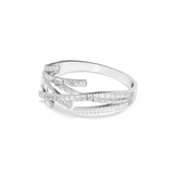 Swarovski Matrix Bangle Mixed Cuts White Rhodium Plated