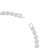 Swarovski Una Angelic Tennis Necklace Round cut White Rhodium plated