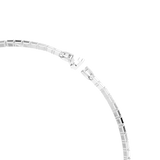 Swarovski Matrix Necklace Baguette Cut White Rhodium Plated