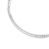 Swarovski Matrix Necklace Baguette Cut White Rhodium Plated