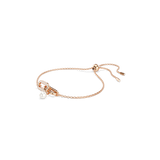 Swarovski Constella bracelet, Crystal pearl, Round cut, White, Rose gold-tone plated