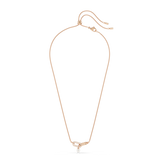 Swarovski Constella pendant, Crystal pearl, Round cut, White, Rose gold-tone plated
