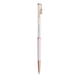 Swarovski Crystalline Ballpoint Pen Infinity Pink Lacquered Rose Gold-Tone Plated
