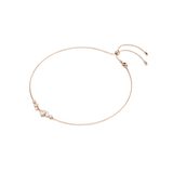 Swarovski Constella necklace, Crystal pearl, Round cuts, White, Rose gold-tone plated