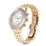 Swarovski Octea Chrono Watch Swiss Made Metal Bracelet Gold Tone Champagne Gold-Tone Finish