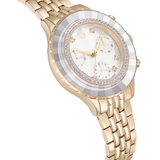 Swarovski Octea Chrono Watch Swiss Made Metal Bracelet Gold Tone Champagne Gold-Tone Finish