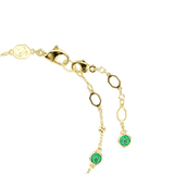 Swarovski Imber Bracelet Round Cut Green Gold-Tone Plated
