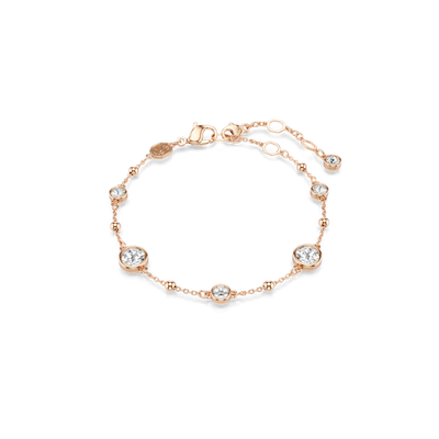 Swarovski Imber Bracelet Round Cut White Rose Gold-Tone Plated
