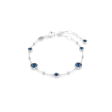 Swarovski Imber Bracelet Round Cut Blue Rhodium Plated