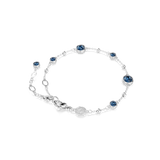 Swarovski Imber Bracelet Round Cut Blue Rhodium Plated