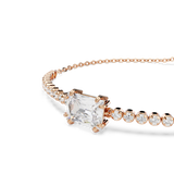Swarovski Matrix Tennis Bracelet Mixed Cuts White Rose Gold-Tone Plated
