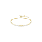 Swarovski Matrix Tennis Bracelet Round Cut White Gold-Tone Plated