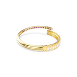 Swarovski Matrix Bangle Mixed Cuts Multicolored Gold-Tone Plated