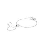 Swarovski Matrix Bracelet Baguette Cut Knot White Rhodium Plated