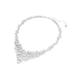 warovski Constella Mixed-Cut Necklace White Rhodium-Plated – Available Online in Qatar & GCC