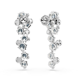 Swarovski Constella Drop Earrings Mixed Cuts White Rhodium Plated